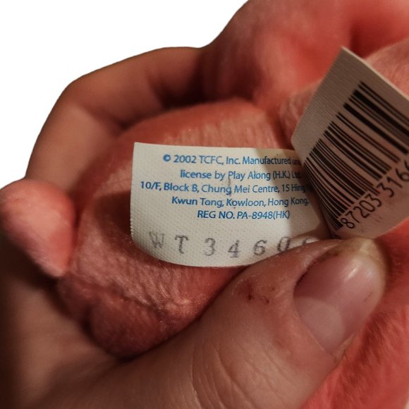 2002 Love-a-Lot Bear Care Bear 7.5" Plush Stuffed Animal by Play Along - Picture 3 of 3